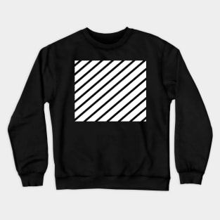 Diagonal lines - Black and white. Crewneck Sweatshirt